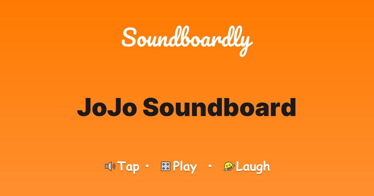 JoJo Soundboard